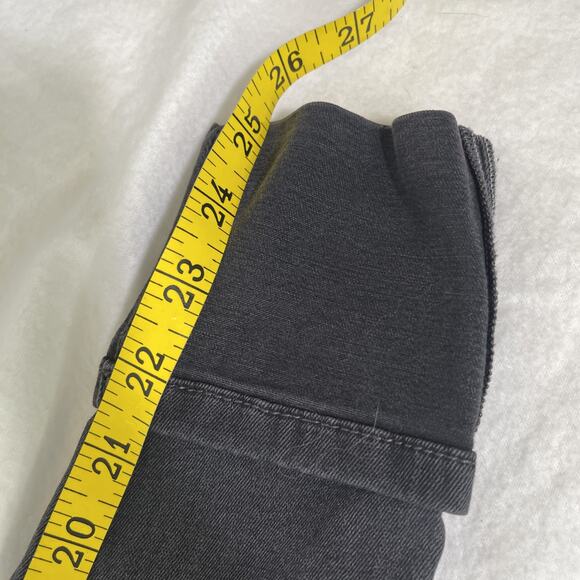 Joe’s Jeans Zipped Super Skinny Jeans 27 Black Stretch Denim Pants Cuffed - Picture 6 of 7